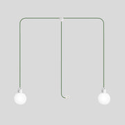 Lampada da esterno Modulair IP65 a 2 cadute con spina UK, paralumi infrangibili Unbreak-a-Ball e cavo SX08