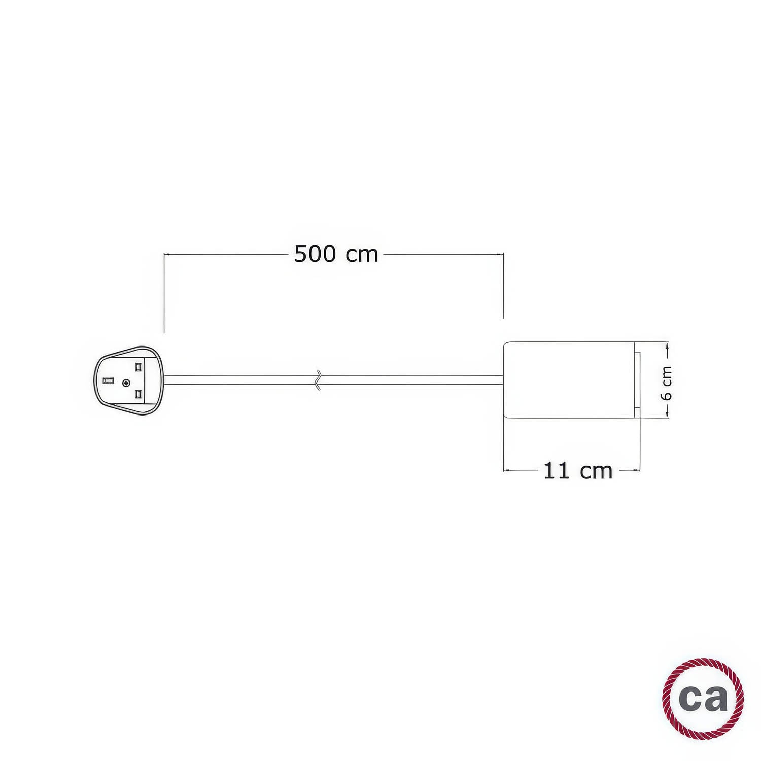 Snake Modulair Elegant, lampada portatile per esterni, 5 m cavo tessile, portalampada IP65 e spina UK - Petrolio