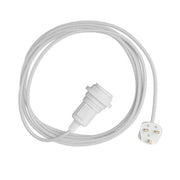 Snake per paralume - Lampada plug-in con cavo in tessuto colorato RC01 e spina UK