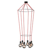 Lampadario 2 Cage a 6 cadute Globo - Canna di fucile