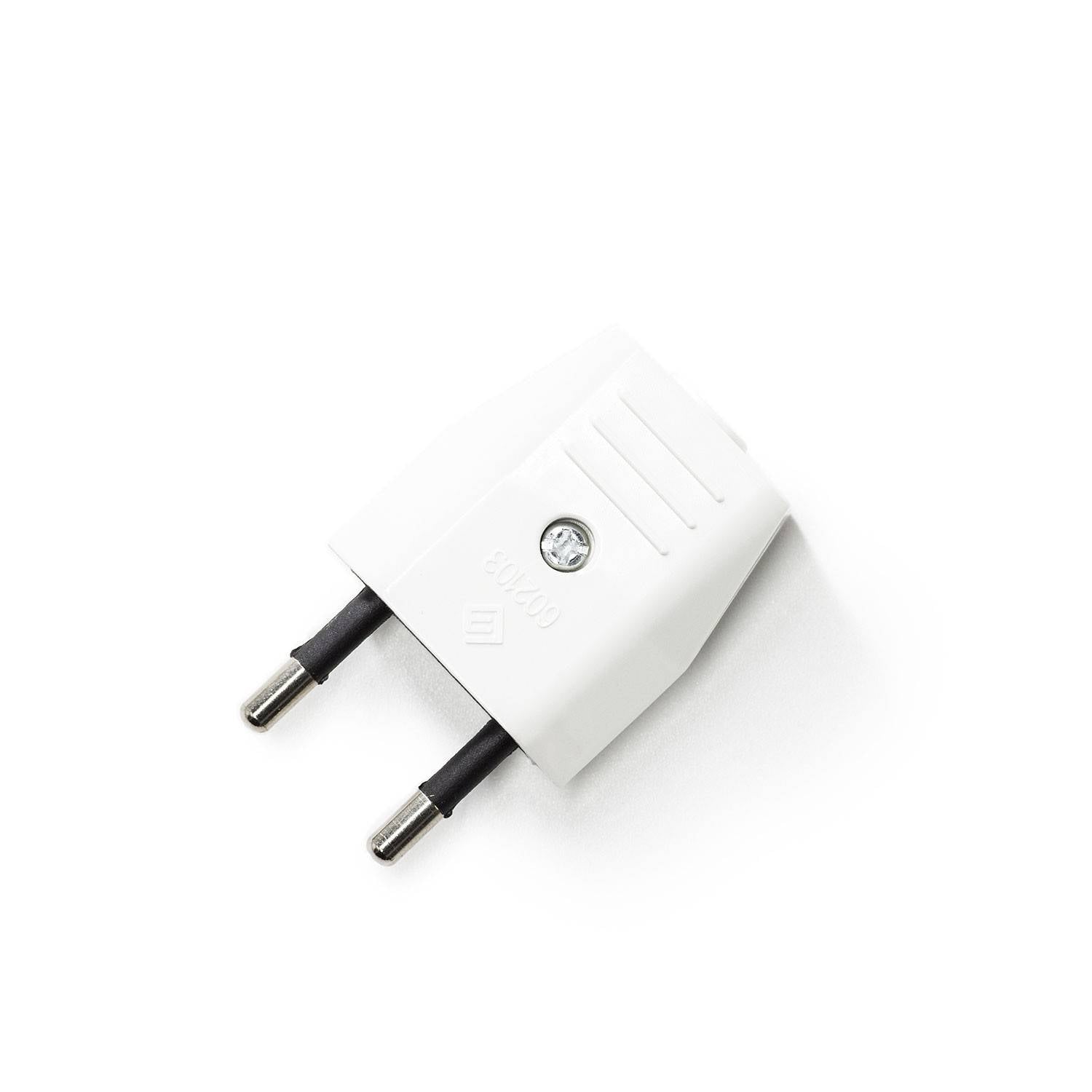Spina Europea Creative Plug 2 poli 10A - Bianco