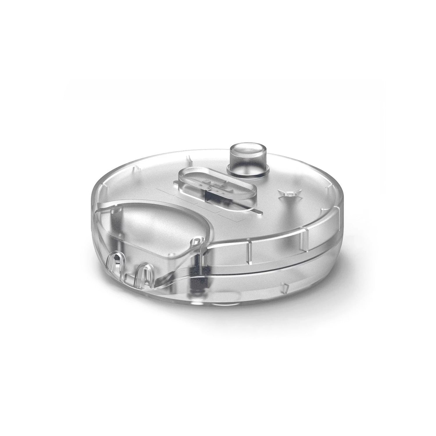 Dimmer universale rotondo con pulsante e morsetto di terra - omologato UL - Trasparente