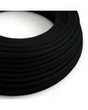 Ultra mehek silikonski kabel s črnim bombažem - RC04 okrogel 2x0,75 mm