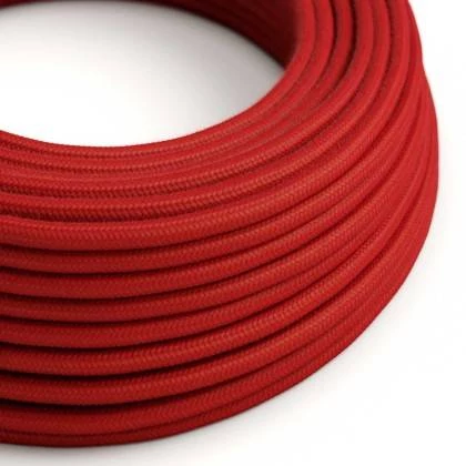 Ultra mehek silikonski kabel z rdečim bombažem - RC35 okrogel 2x0,75 mm