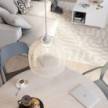 Viseče svetilo s tekstilnim kablom in Ghostbell XL kletko - Izdelano v Italiji