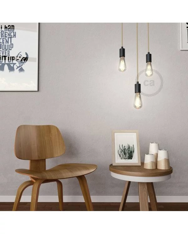 LED nitna žarnica Smoky - Edison ST64  dvojno zakrivljena pentlja - 5W E27 Zatemnilna 2000K