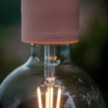 Zunanje svetilo s tekstilnim kablom, barvito silikonsko rozeto in grlom IP65, EIVA PASTEL