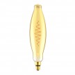 LED XL cevasta žarnica BT120 Golden Croissant s spiralno nitko 8.5W E27 zatemnilna 2000K
