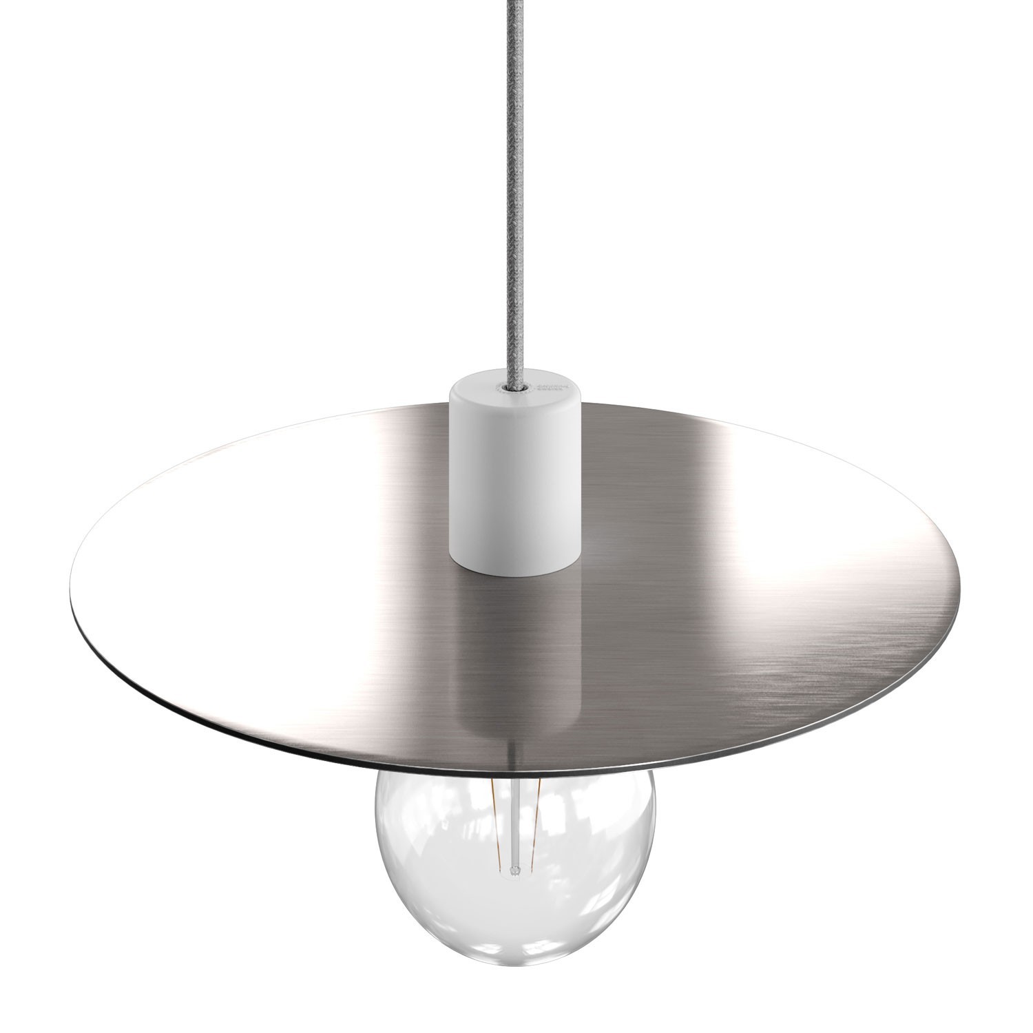 Ellepì ploščato senčilo iz Dibond plošče za zunanja viseča svetila, premer 40 cm – proizvedeno v Italiji