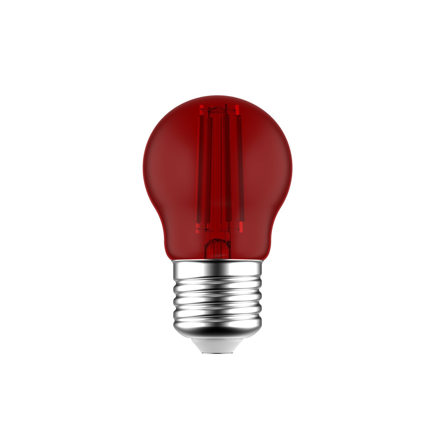 Dekorativna rdeča G45 Globetta LED žarnica 1.4W E27