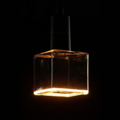 LED Cube Clear Floating Line žarnica, 8W zatemnilna 2200K
