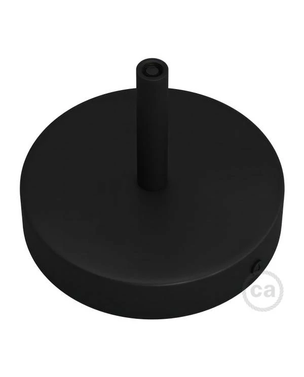 Cilindrična kovinska stropna rozeta s 7 cm objemko - komplet