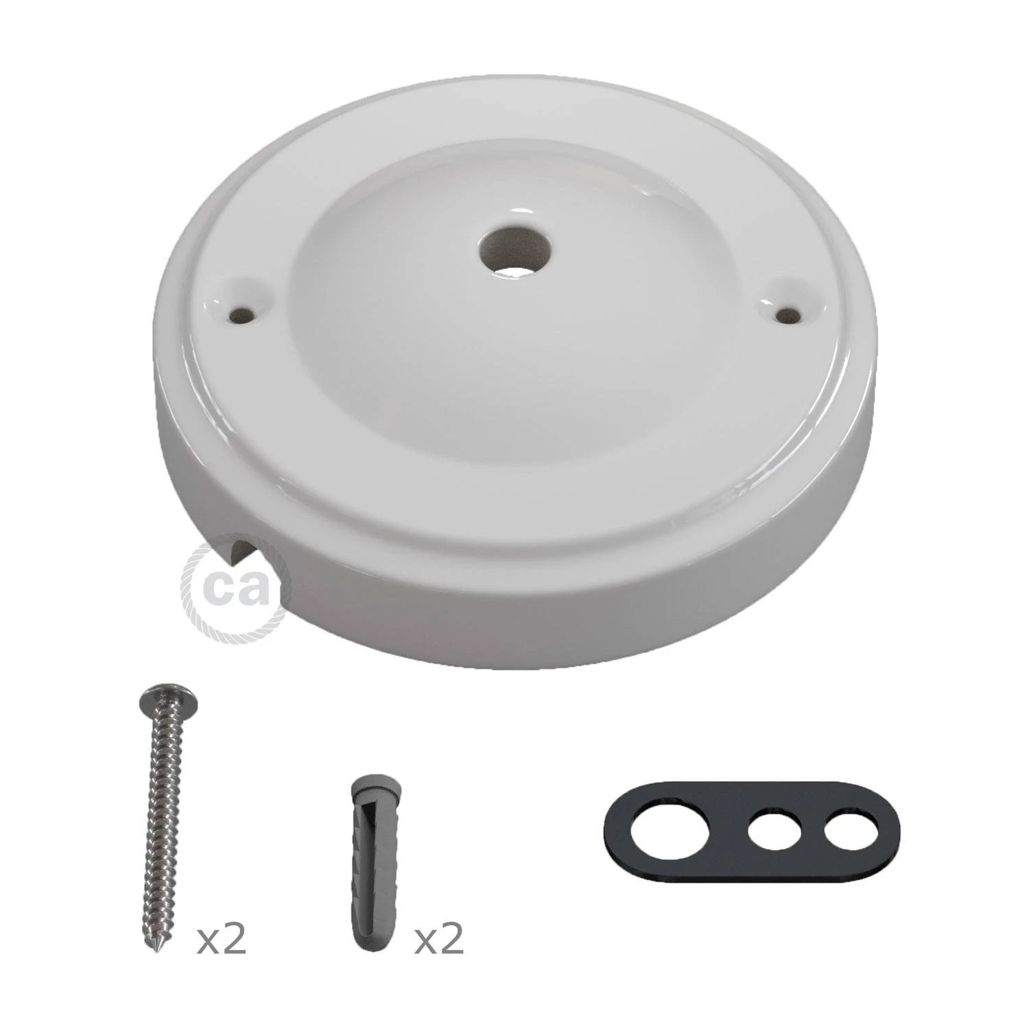 Porcelanska stropna rozeta "Minimal" - komplet