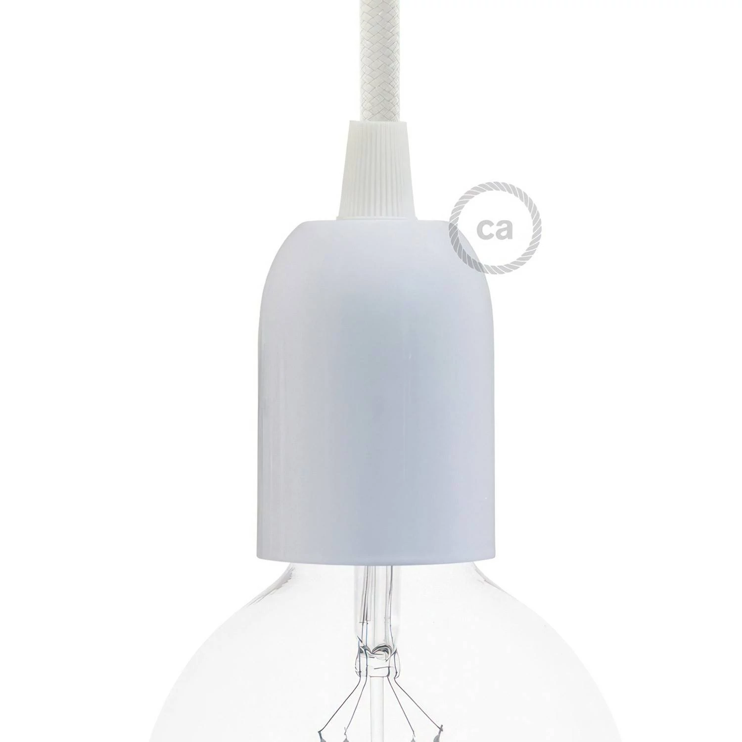 Barvano kovinsko grlo E27 - komplet