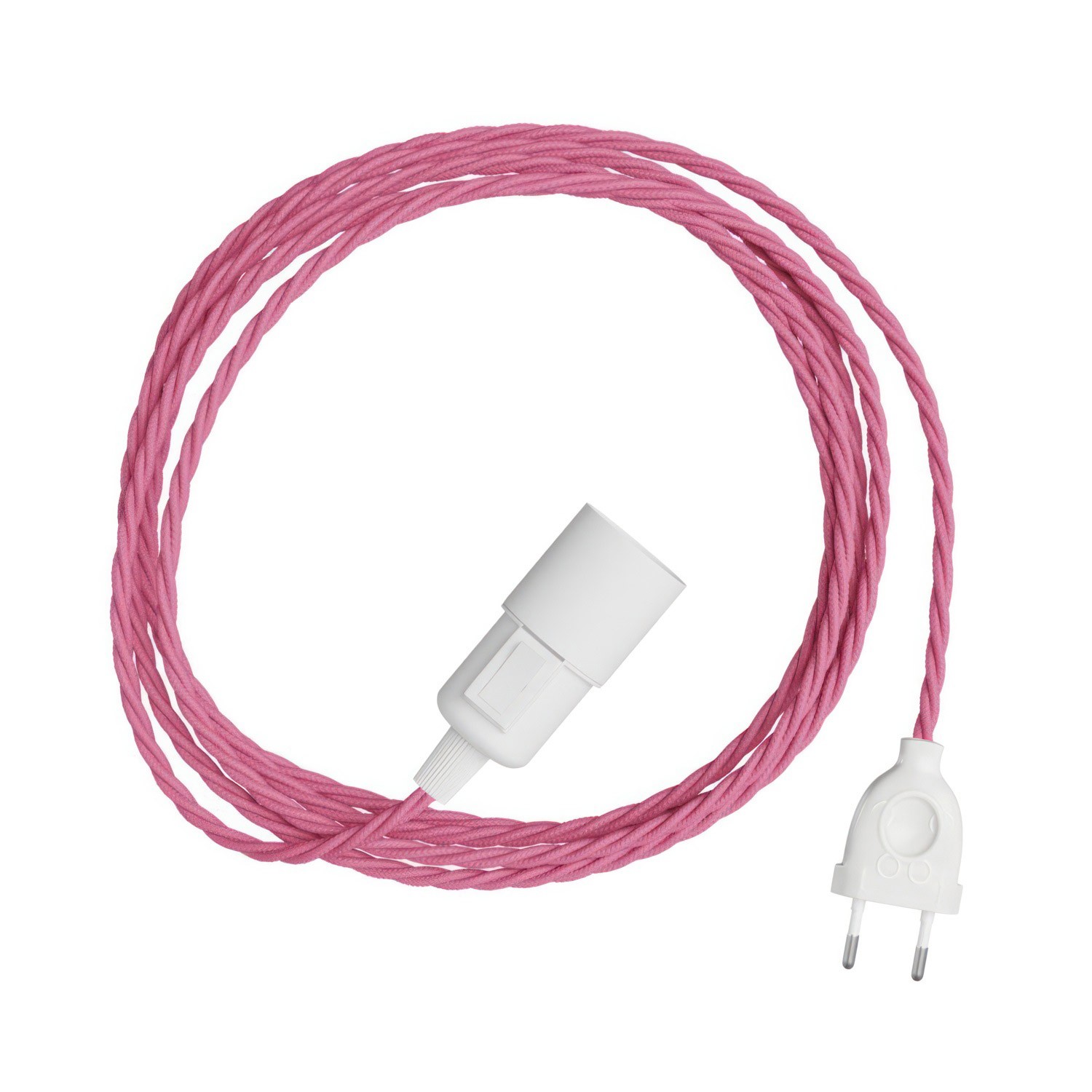 Snake Twisted Plug-in svetilka z barvnim zavitim tekstilnim kablom