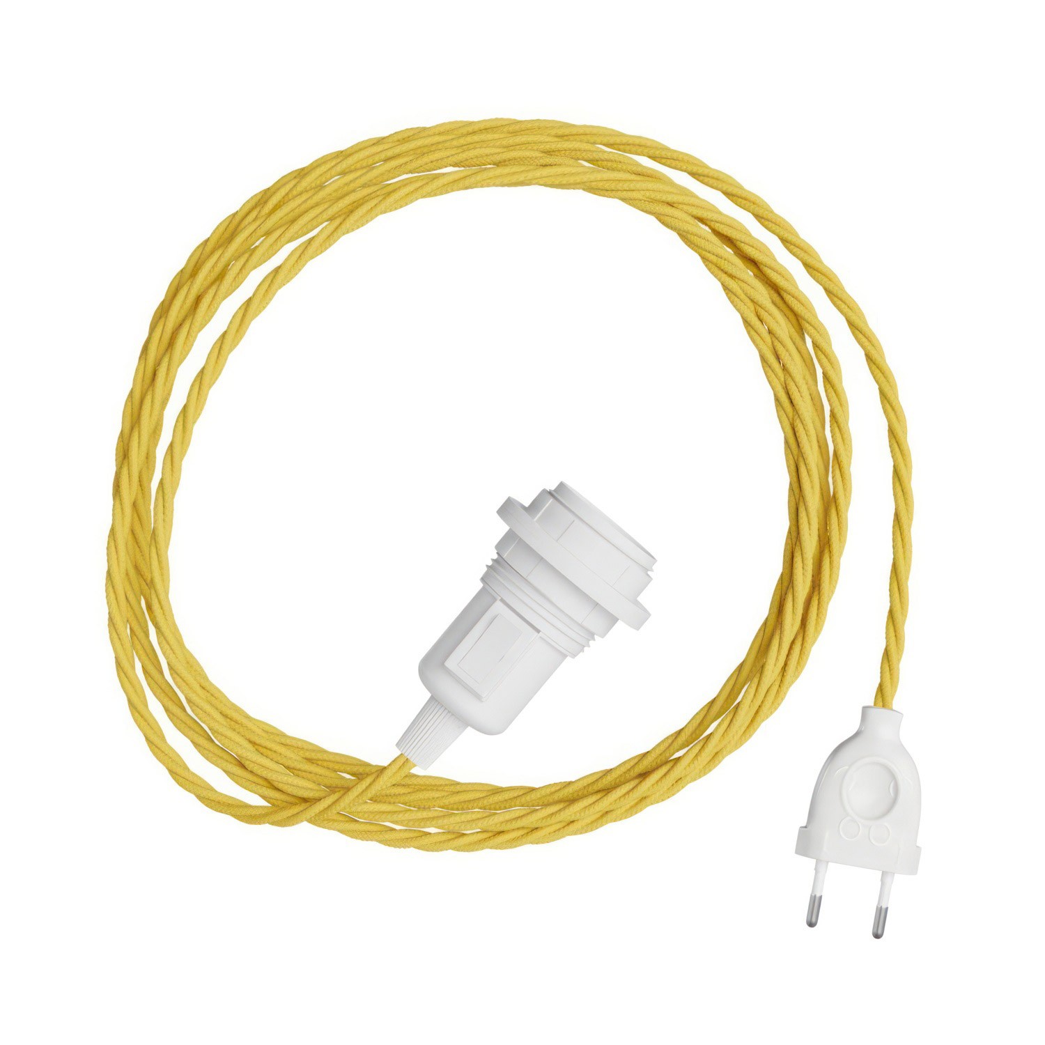 Snake Twisted Plug-in svetilka z zvitim tekstilnim kablom za senčnik