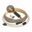 SnakeBis Chord - Vtična svetilka z zvitim kablom iz jute