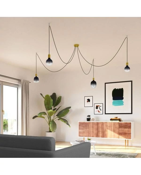 G125 Dark Shadow LED žarnica, Pastelna linija, spiralna žarilna nitka, 4W E27, zatemnilna 1900K