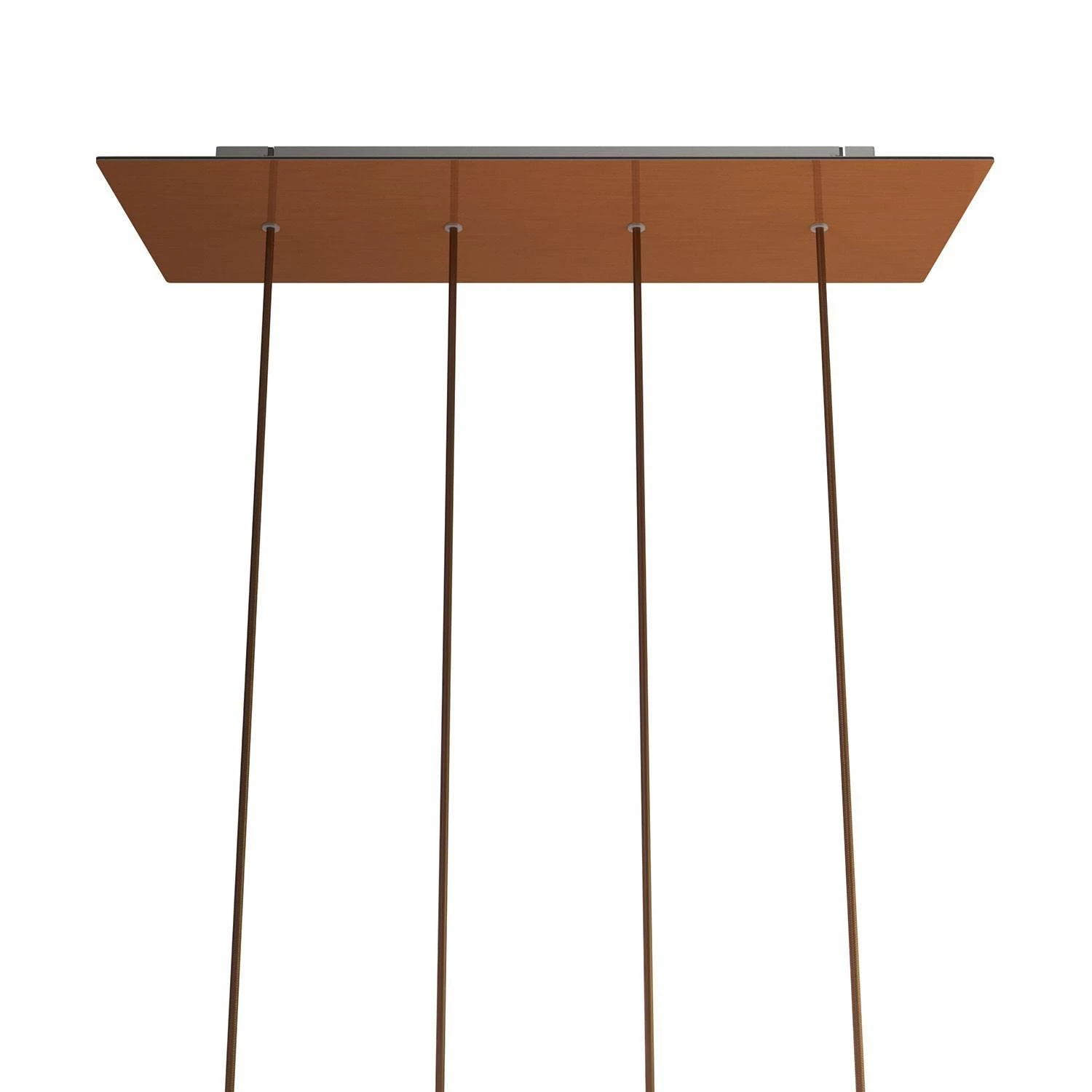 Pravokotna XXL Rose-One stropna rozeta s 4.izpusti komplet, 675 x 225 mm