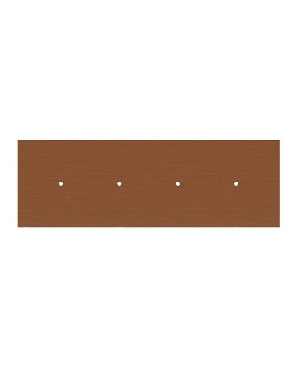 Pravokotna XXL Rose-One stropna rozeta s 4.izpusti komplet, 675 x 225 mm