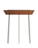 Pravokotna XXL Rose-One stropna rozeta s 5. izpusti - komplet, 675 x 225 mm