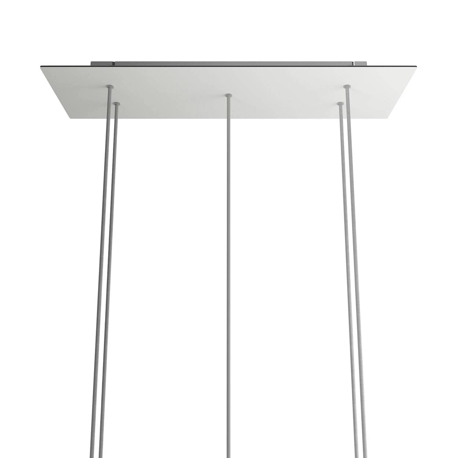 Pravokotna XXL Rose-One stropna rozeta s 5. izpusti - komplet, 675 x 225 mm
