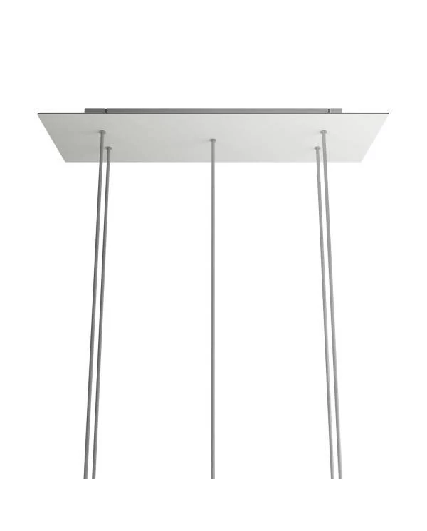 Pravokotna XXL Rose-One stropna rozeta s 5. izpusti - komplet, 675 x 225 mm