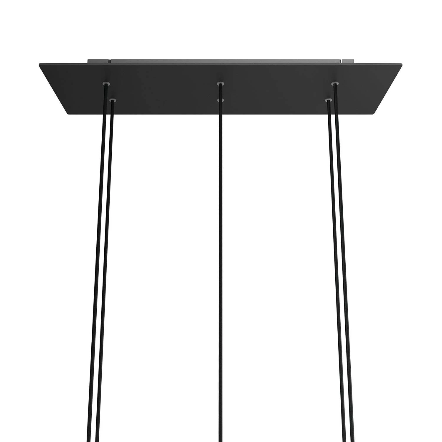 Pravokotna XXL Rose-One stropna rozeta s 6.izpusti -komplet, 675 x 225 mm