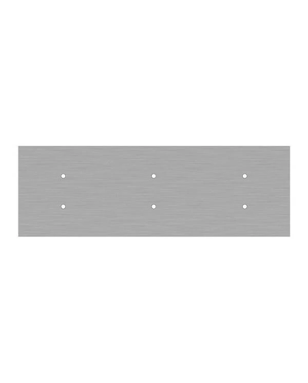 Pravokotna XXL Rose-One stropna rozeta s 6.izpusti -komplet, 675 x 225 mm