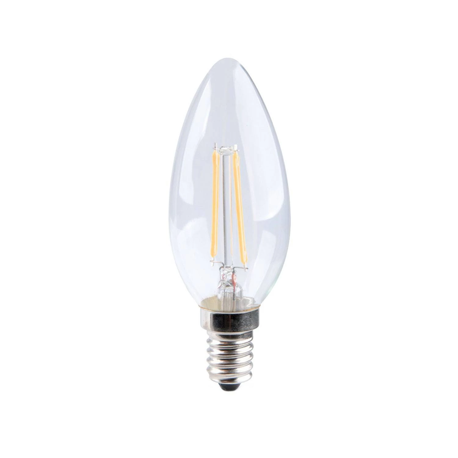 LED Oliva Transparent 6W E14 2700K žarnica