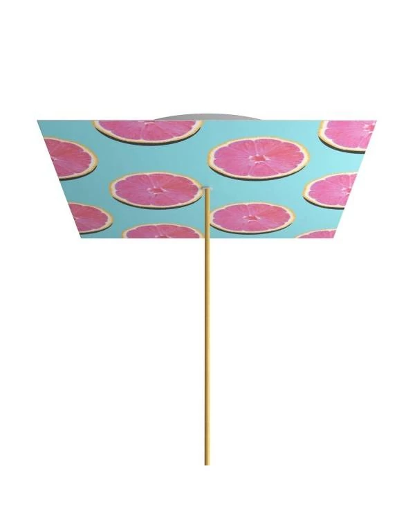 Rose-One kvadratna rozeta z 1 izpustom in 4 stranske luknje, 400mm premer - PROMO