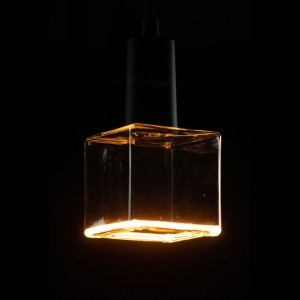 LED Cube Clear Floating Line žarnica, 4,5W zatemnilna 2200K