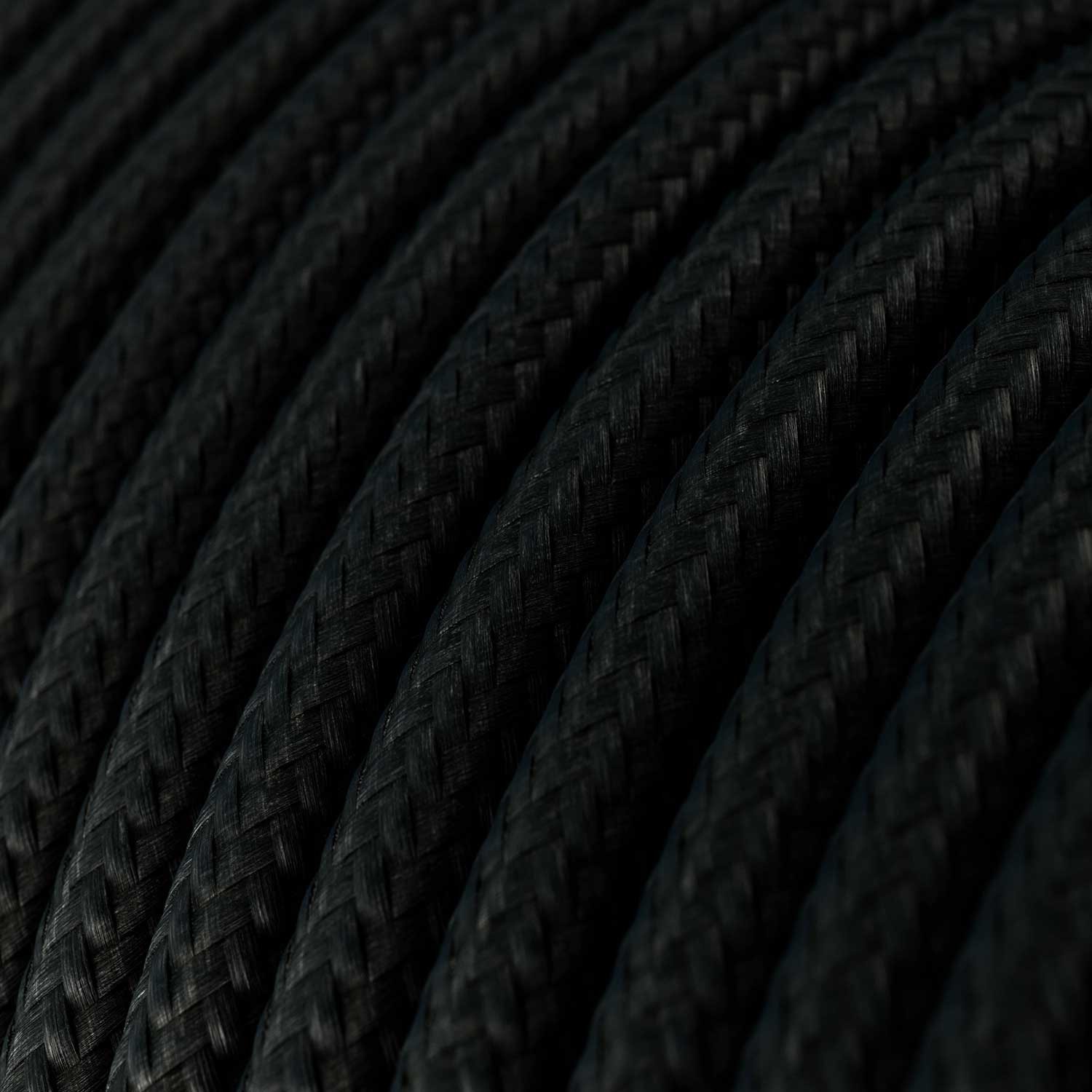 Ultra mehek silikonski kabel s črnim tekstilom - RM04 okrogel 2x0,75 mm
