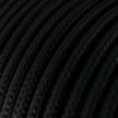 Ultra mehek silikonski kabel s črnim tekstilom - RM04 okrogel 2x0,75 mm
