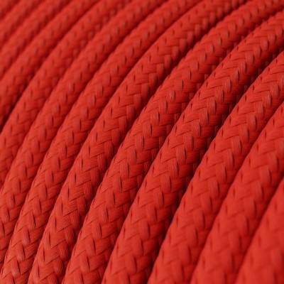 Ultra mehek silikonski kabel z rdečim tekstilom - RM09 okrogel 2x0,75 mm
