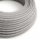 Ultra mehek silikonski kabel Melange sivi - RN02 okrogel 2x0,75 mm