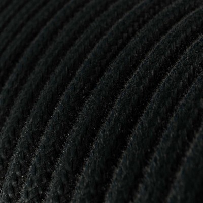 Ultra mehek silikonski kabel s črnim bombažem - RC04 okrogel 2x0,75 mm