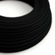Ultra mehek silikonski kabel s črnim bombažem - RC04 okrogel 2x0,75 mm