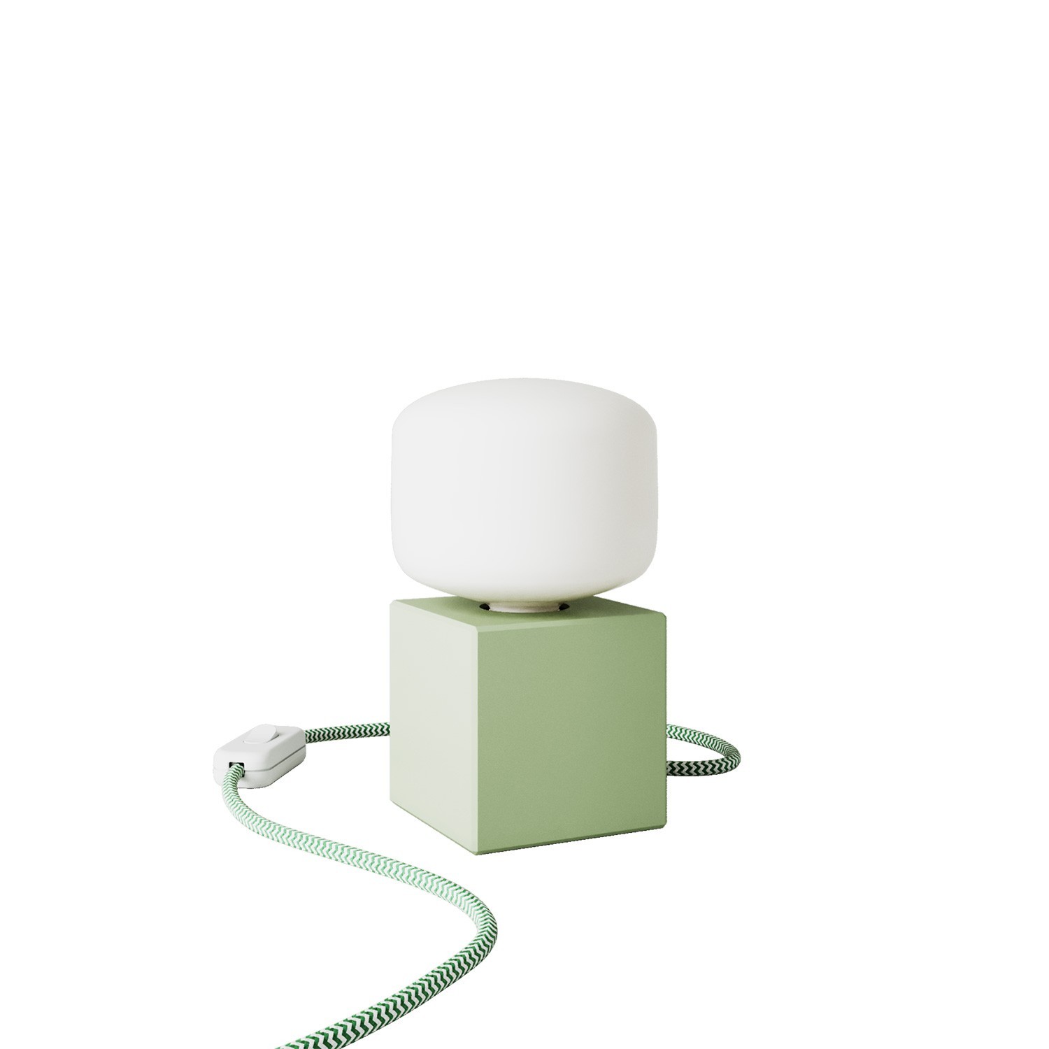 Zelena namizna svetilka - Cubetto