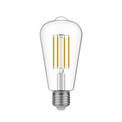 LED prozorna Edison sijalka ST64 7W 806Lm E27 3500K zatemnilna - N02