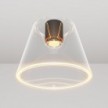 Dizajnerska stropna luč s prozorno stožčasto sijalko Ghost