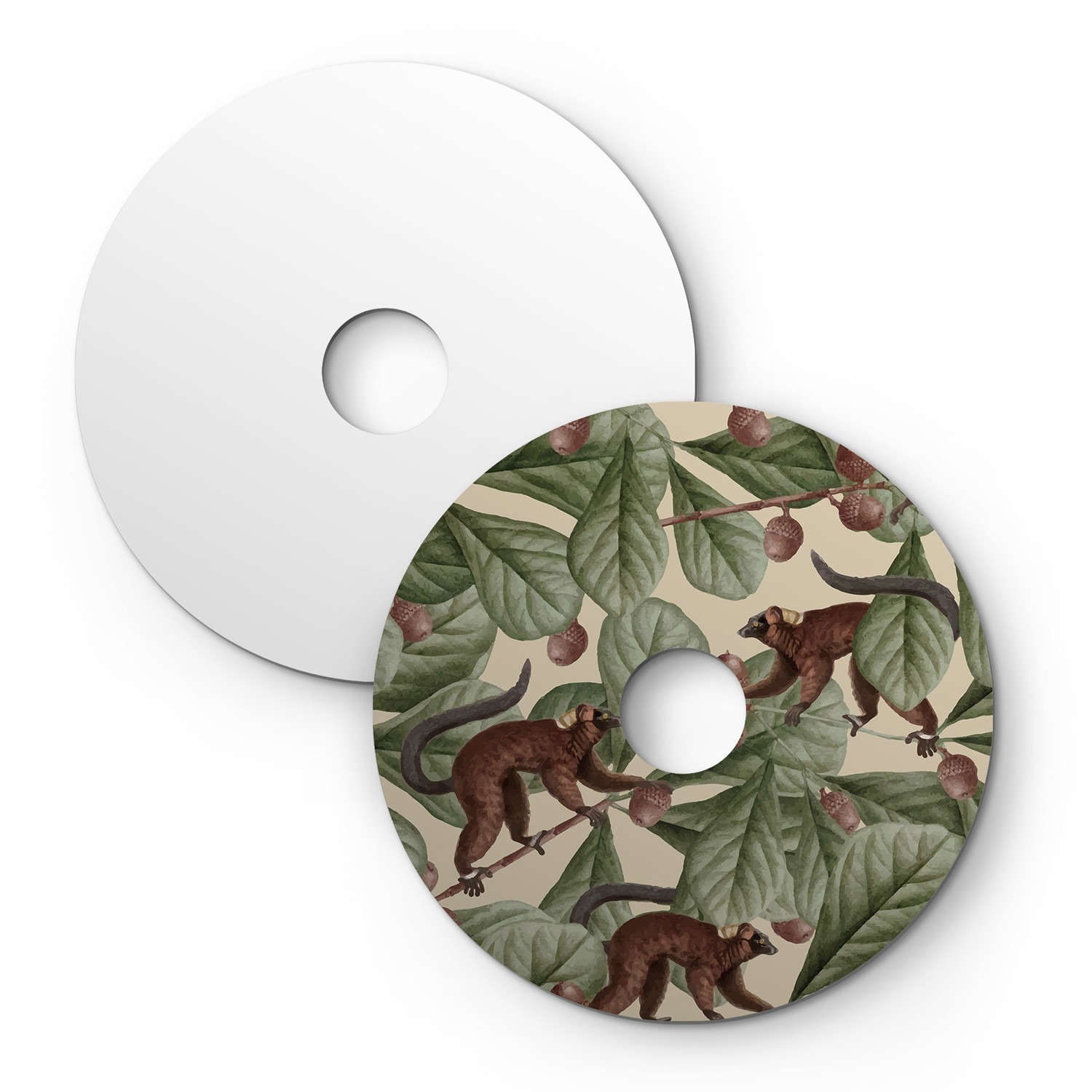 Ellepì mini ploščato senčilo z motivom živali iz džungle 'Wildlife Whispers', premer 24 cm - Izdelano v Italiji