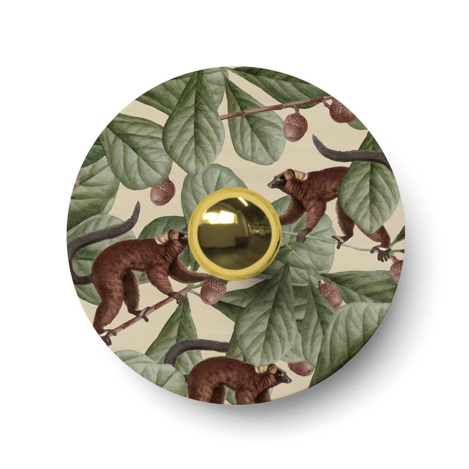 Ellepì mini ploščato senčilo z motivom živali iz džungle 'Wildlife Whispers', premer 24 cm - Izdelano v Italiji