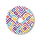 Ellepì mini ploščato senčilo z geometrijskimi motivi 'Kaleidoscope', premer 24 cm - Izdelano v Italiji