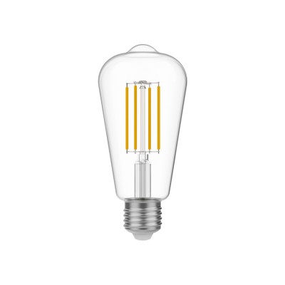 LED prozorna Edison sijalka ST64 7W 806Lm E27 3500K zatemnilna - N02