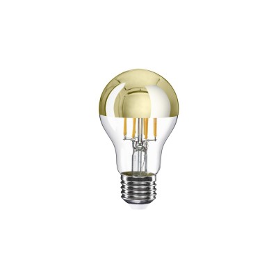 LED žarnica polovična krogla zlata kaplja A60 7W 650Lm E27 2700K Zatemnljiva - A12