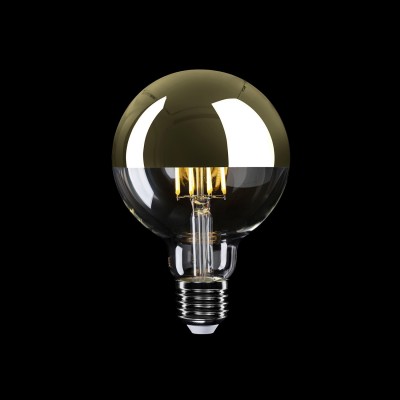 LED žarnica polovične krogle zlata krogla G95 7W 650Lm E27 2700K Zatemljiva - A14