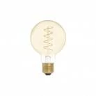 LED zlata sijalka C05 Carbon linija, spiralna nitka G80 4W E27 zatemnilna 1800K