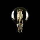 LED zlata sijalka C55 Carbon linija, ravna nitka G95 7W E27 zatemnilna 2700K