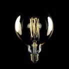 LED zlata sijalka C56 Carbon linija, ravna nitka G125 7W E27 zatemnilna 2700K